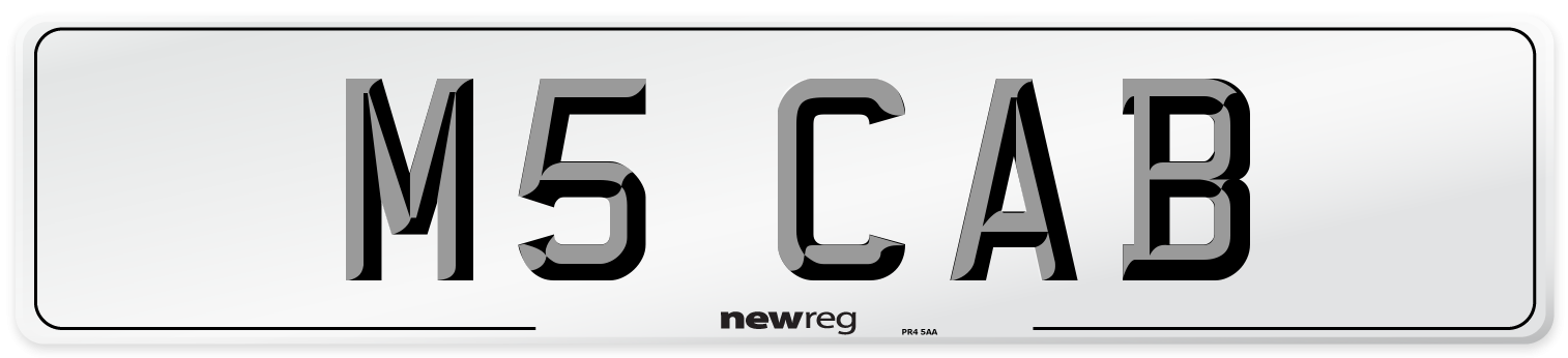 M5 CAB Number Plate from New Reg